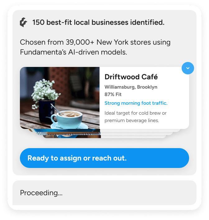 Step 2: Get the right local matches - Our AI finds the most relevant businesses using demand signals, product fit and ...